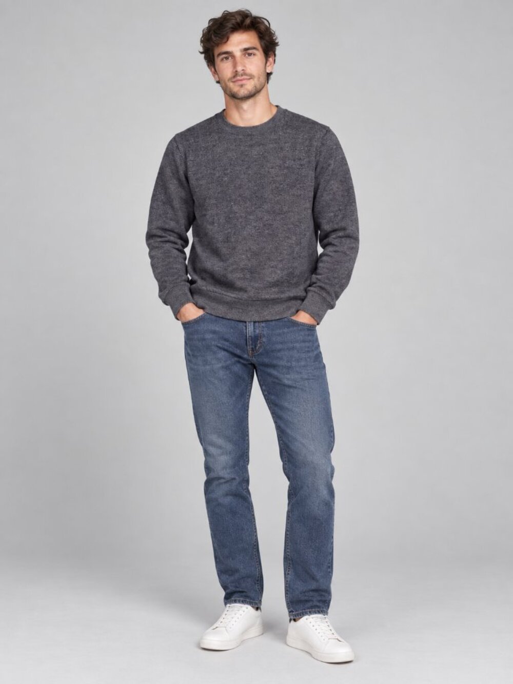 Banana Republic Gray Crewneck Sweater